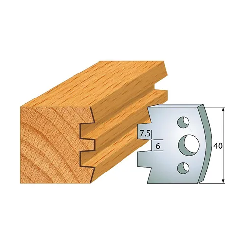 IGM profil 114 - pár nožů 40x4mm SP