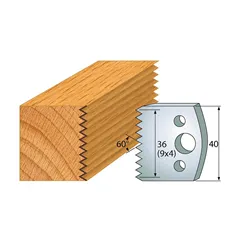 IGM profil 117 - pár nožů 40x4mm SP