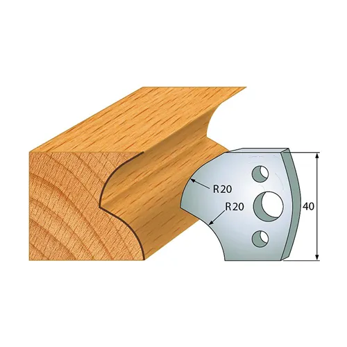 IGM profil 120 - pár nožů 40x4mm SP