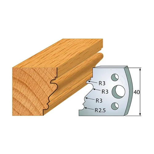 IGM profil 122 - pár nožů 40x4mm SP