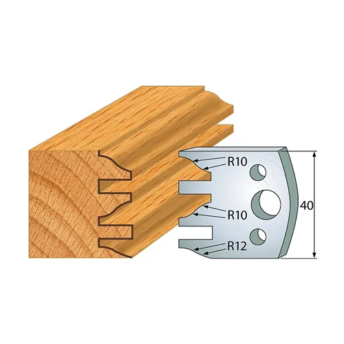 IGM profil 124 - pár nožů 40x4mm SP