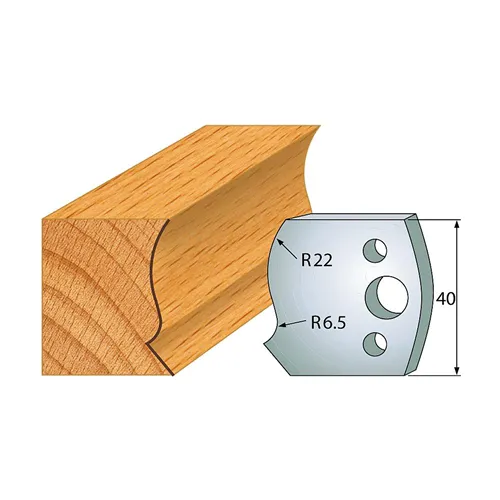 IGM profil 128 - pár nožů 40x4mm SP