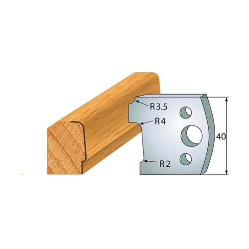 IGM profil 130 - pár nožů 40x4mm SP