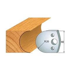 IGM profil 131 - pár nožů 40x4mm SP