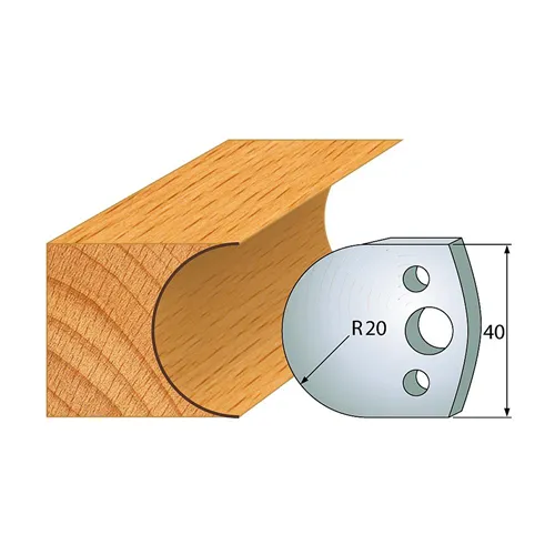 IGM profil 131 - pár nožů 40x4mm SP