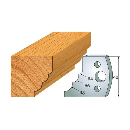 IGM profil 132 - pár nožů 40x4mm SP