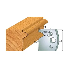 IGM profil 135 - pár nožů 40x4mm SP