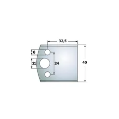 IGM Blanket nožů - LB32,5-40x16x4mm SP 2ks