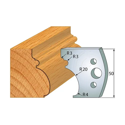 IGM profil 501 - pár nožů 50x4mm SP