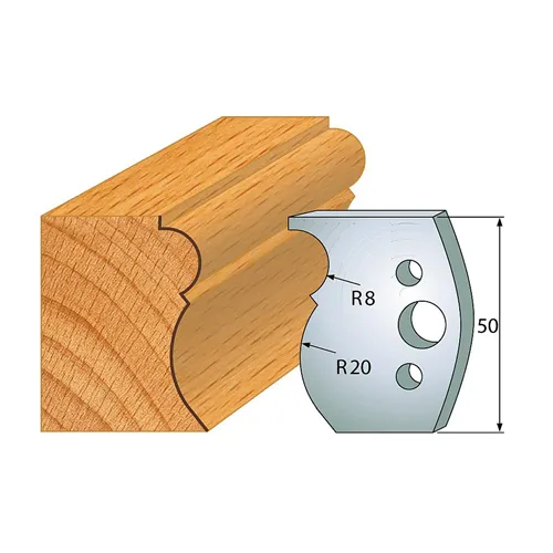 IGM profil 502 - pár nožů 50x4mm SP