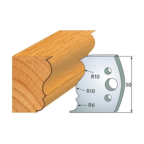 IGM profil 506 - pár nožů 50x4mm SP