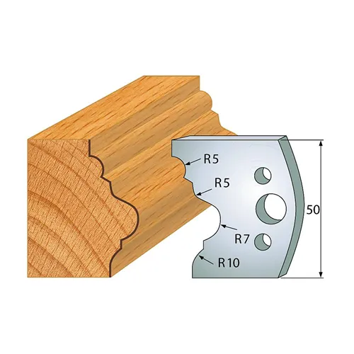 IGM profil 508 - pár nožů 50x4mm SP