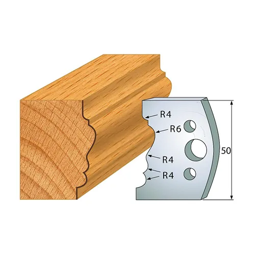 IGM profil 511 - pár nožů 50x4mm SP