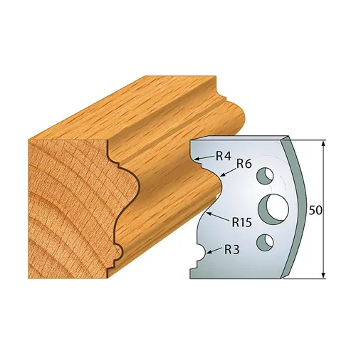 IGM profil 512 - pár nožů 50x4mm SP