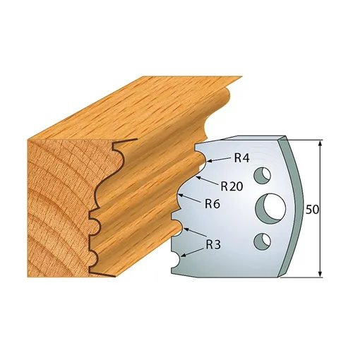 IGM profil 513 - pár nožů 50x4mm SP