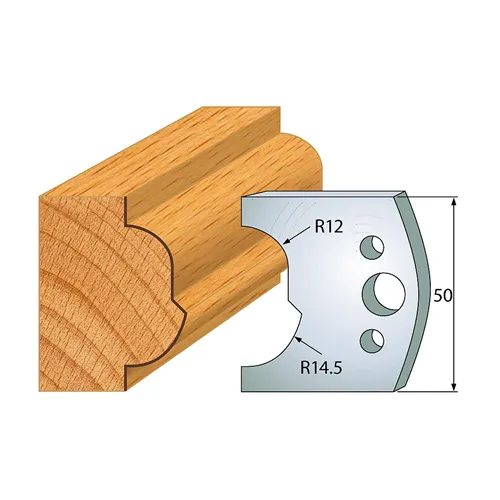 IGM profil 519 - pár nožů 50x4mm SP