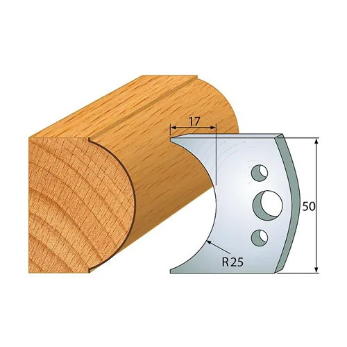 IGM profil 546 - pár nožů 50x4mm SP