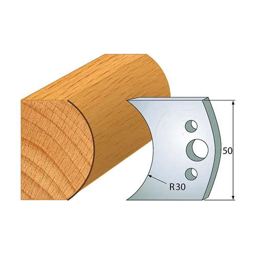 IGM profil 547 - pár nožů 50x4mm SP