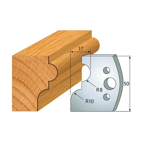 IGM profil 551 - pár nožů 50x4mm SP
