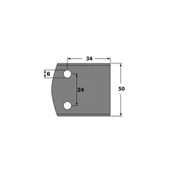 IGM Blanket omezovačů - LB34-50x18x4mm SP 2ks