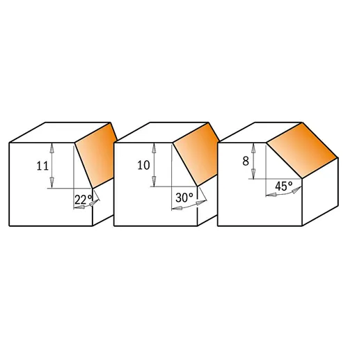 IGM F042 Úhlová žiletková fréza HW - 22° D25x11 L65 S=6,35