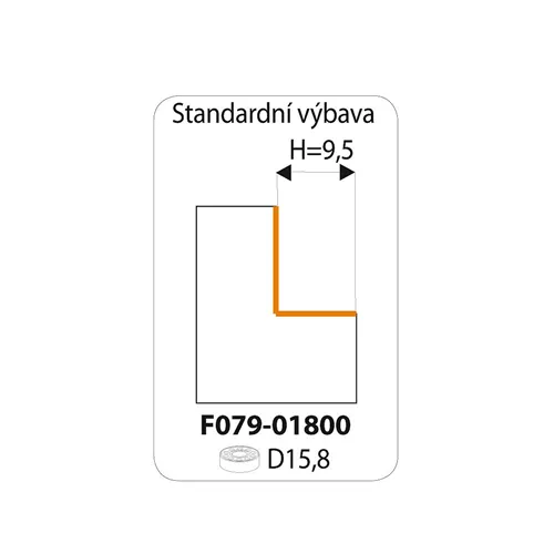 IGM F049 Falcovací žiletková fréza - H12,7 D34,9x12 L55 S=6,35 HW