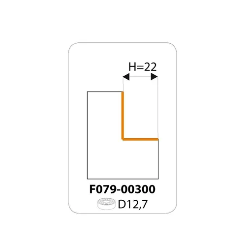 IGM F049 Falcovací žiletková fréza Z4 - H22 D56,7x12 L66 S=12 HW