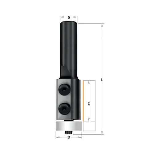 IGM F052 Ořezávací žiletková fréza s ložiskem na CORIAN - D19,05x30 L83 S=12