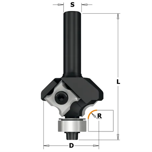IGM F062 Radiusová žiletková fréza HW - R2 D27x3 L57,5 S=8