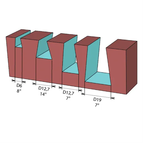 Cinkovací fréza HW - D6x6,9 L59 8° S=6,35