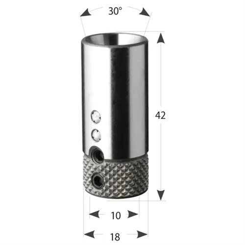 Rychloupínací pouzdro 360 Vitap pro vrták S10, D18x42 30° P-L