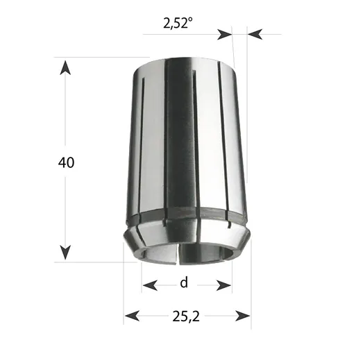 IGM Přesná kleština EOC-16 DIN 6388 - 6mm