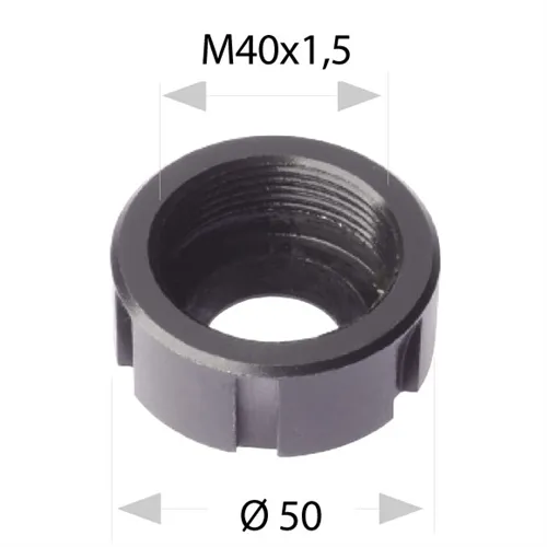 Matice pro hlavy ER32 - M40x1,5-50 P