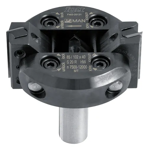 IGM Stavitelná úhlová CNC fréza HW - D85x39,5 Dmax102 L92 S=20 Z2