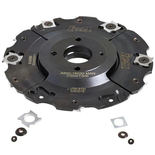 IGM F602 Stavitelná drážkovací fréza MAN - D160x4-7,5 d30 Z4+4 OCEL