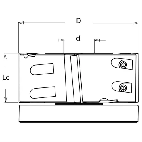 IGM F603 Falcovací fréza šikmé zuby MAN - D125x50 d30 Z4 V4 ALU