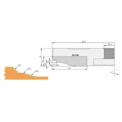 IGM Profilový nůž A 60x16x2mm pro F632-182