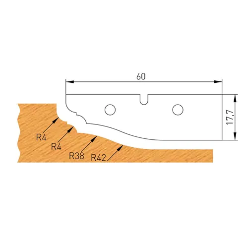 IGM Profilový nůž D 60x17,7x2mm pro F632-182