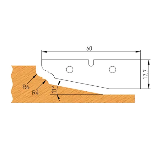 IGM Profilový nůž E 60x17,7x2mm pro F632-182