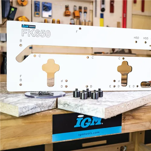 IGM FK650 Šablona pro spoj kuchyňských desek 650mm