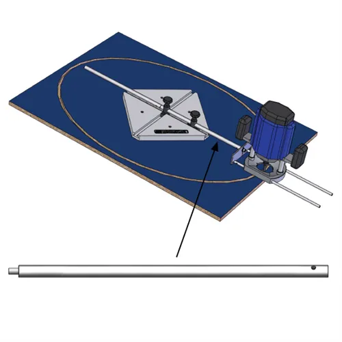 IGM Distanční tyč D16x400mm se šroubem pro FMR3000