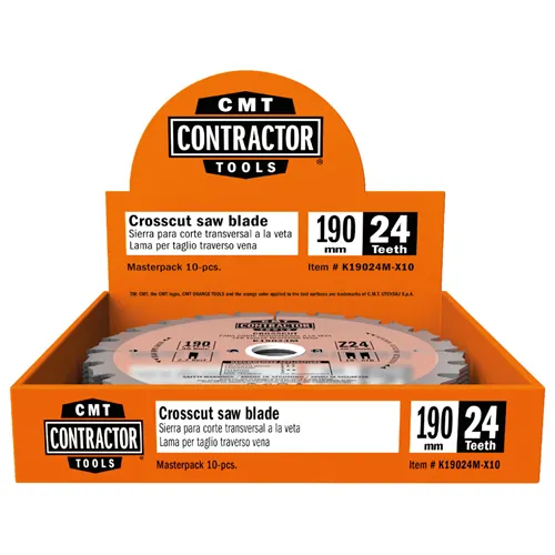 CMT Contractor Pilový kotouč na dřevo, Masterpack - D160x2,2 d20 Z24 HW, 10ks