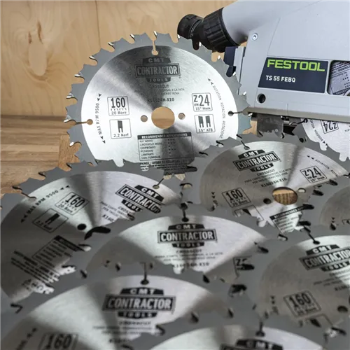 CMT Contractor Pilový kotouč na dřevo, Masterpack - D160x2,2 d20 Z24 HW, 10ks