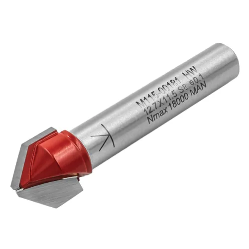 IGM M115 Fréza na V-drážku pro Alucobond - 90° D12,7x5,21 L53 S=8 HW