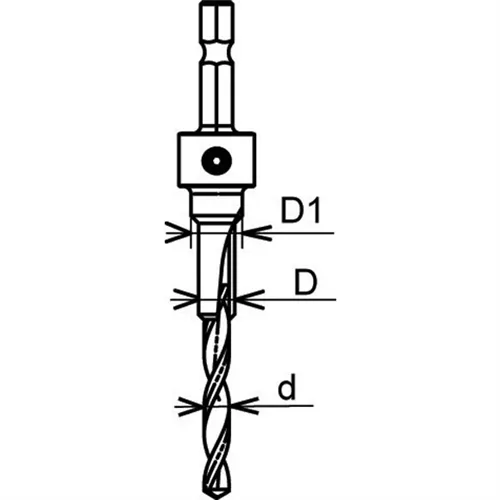 IGM M394 Vrták na konfirmáty - d3,5 D=5 D1=7