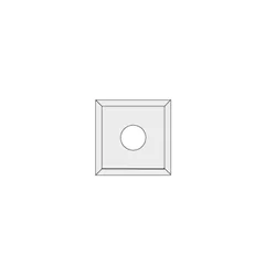 IGM N012 Žiletka tvrdokovová Z4 - 10,5x10,5x1,5 LaminoMDF