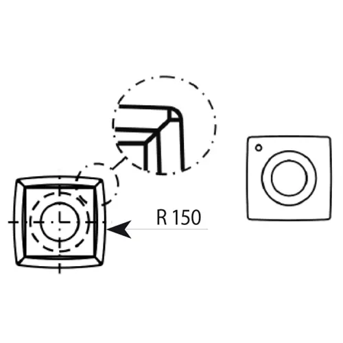 IGM N013 Žiletka tvrdokovová Z4 zaoblená - 14x14x2 R150 d6,5 R2=0,2mm Dřevo+