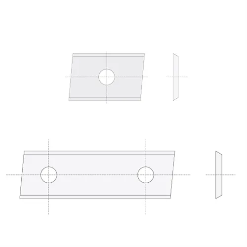 IGM N014 Žiletka tvrdokovová Z2 zkosená - 20x12x1,5 UNI L