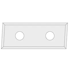 IGM N017 Žiletka tvrdokovová Z4 zkosená 3° - 28,3x12x1,5 LH LaminoMDF