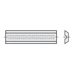 IGM Žiletka tvrdokovová - 50x8x1,5mm typ Leitz